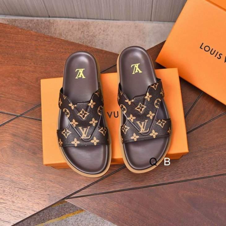 Picture of Louis Vuitton Slippers _SKULVsz38-455CWM0155320
